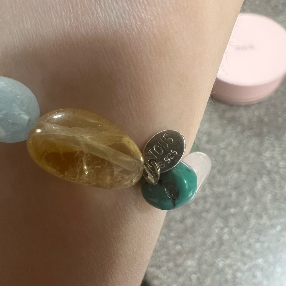 Silver Tous Color Bracelet with Rhodonite - Picture 3 of 8